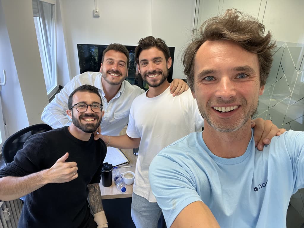 El equipo de Noskip en la oficina